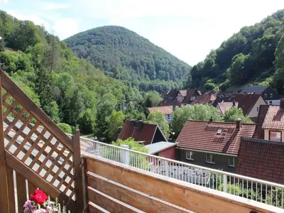 Ein allgemeiner Bergblick oder ein Berglick von der Ferienwohnung aus