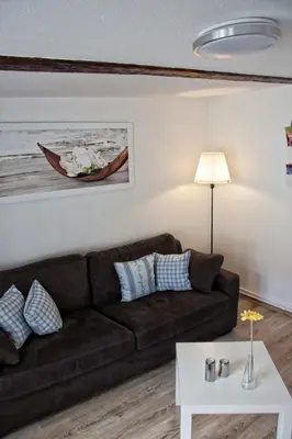 Ein Sitzbereich in der Unterkunft Köpi Appartements