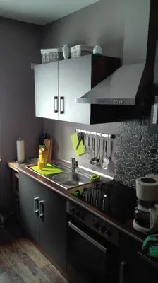 Küche/Küchenzeile in der Unterkunft Ferienwohnung Kück-Birkenweg