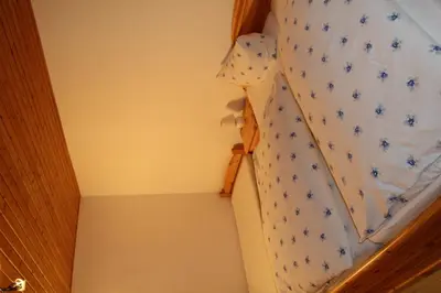 Ein Bett oder Betten in einem Zimmer der Unterkunft Ferienwohnung Schmidt
