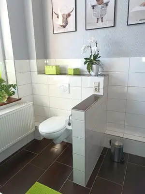 Ein Badezimmer in der Unterkunft Holiday Home Schloßblick