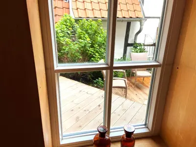 Ein Balkon oder eine Terrasse in der Unterkunft Kunsthaus mit Frühstück im Hotel Theophano