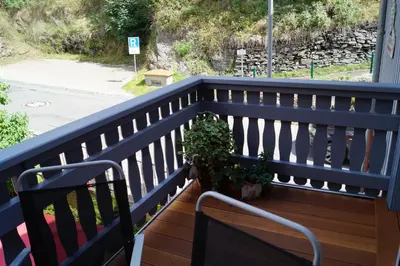 Ein Balkon oder eine Terrasse in der Unterkunft EisHexe