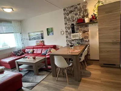 Küche/Küchenzeile in der Unterkunft Moderne und komfortable Appartements im Ferienpark Hahnenklee