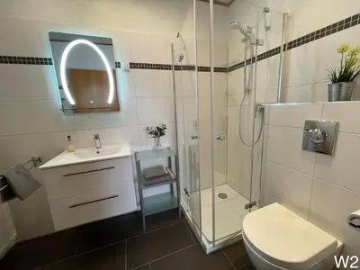 Ein Badezimmer in der Unterkunft Ferienwohnung Kraft