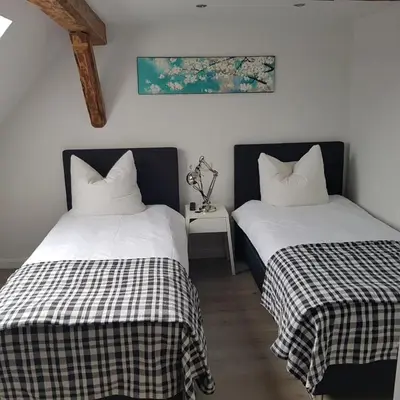 Ein Bett oder Betten in einem Zimmer der Unterkunft 