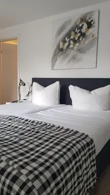Ein Bett oder Betten in einem Zimmer der Unterkunft 