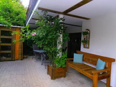 Ein Garten an der Unterkunft Ferienwohnung im Harz-Haus-Bruns