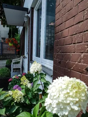 Ein Garten an der Unterkunft Zauberhaftes Altstadt-Apartment