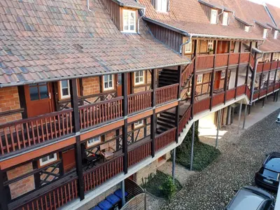 Das Gebäude in dem sich die Ferienwohnung befindet