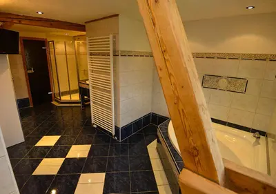 Ein Badezimmer in der Unterkunft Ferienhaus Brockenbäcker