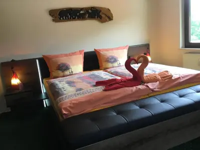 Ein Bett oder Betten in einem Zimmer der Unterkunft Hotel an der Uffe