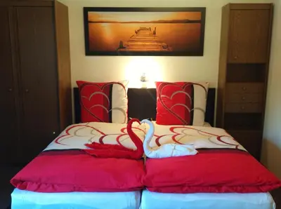Ein Bett oder Betten in einem Zimmer der Unterkunft Hotel an der Uffe
