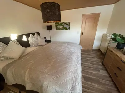Ein Bett oder Betten in einem Zimmer der Unterkunft Unser Ferienhaus im Harz