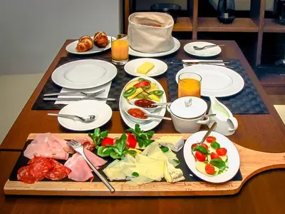 Essen in der Pension oder in der Nähe