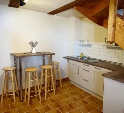 Küche/Küchenzeile in der Unterkunft Hotel garni Tilia