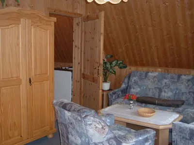 Ein Sitzbereich in der Unterkunft Ferienpark Rosstrappe