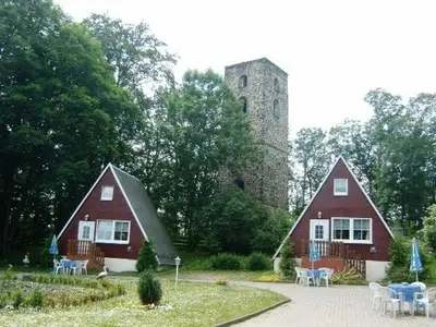 Ein Garten an der Unterkunft Ferienpark Rosstrappe