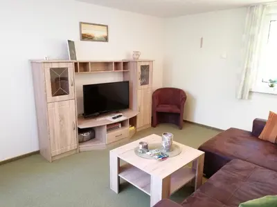 TV/Unterhaltungsangebot in der Unterkunft Ferienhaus Waldglück