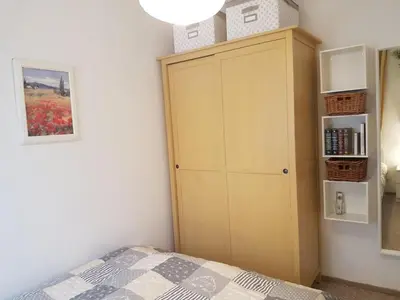 Ein Bett oder Betten in einem Zimmer der Unterkunft Weitblick