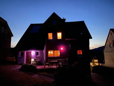 Das Gebäude in dem sich die Pension befindet