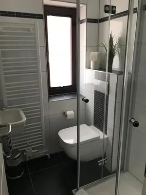 Ein Badezimmer in der Unterkunft Harzer Ferienlodge
