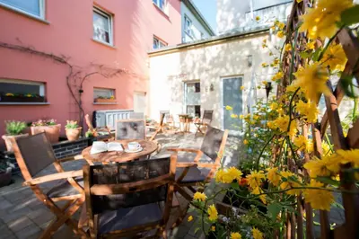 Das Gebäude in dem sich die Ferienwohnung befindet