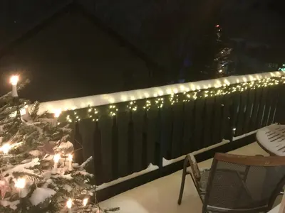 Ein Balkon oder eine Terrasse in der Unterkunft Ferienwohnung Gipfelnest