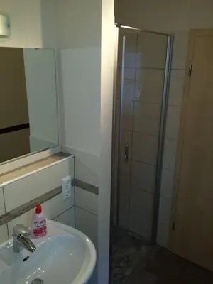 Ein Badezimmer in der Unterkunft Ferienhaus Bielenski