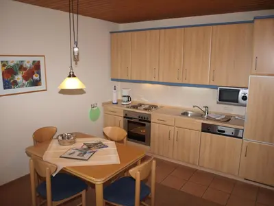 Küche/Küchenzeile in der Unterkunft Haus Reimann