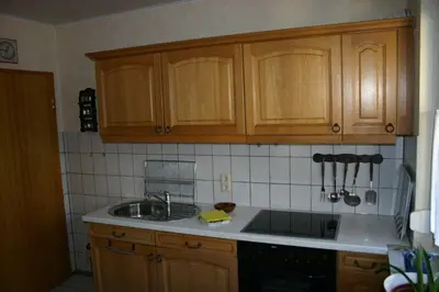 Küche/Küchenzeile in der Unterkunft Haus Kummeleck , Wohnung 3
