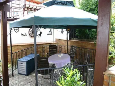 Ein Balkon oder eine Terrasse in der Unterkunft Haus Kummeleck , Wohnung 3
