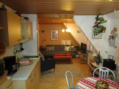 Küche/Küchenzeile in der Unterkunft Haus Kummeleck , Wohnung 1