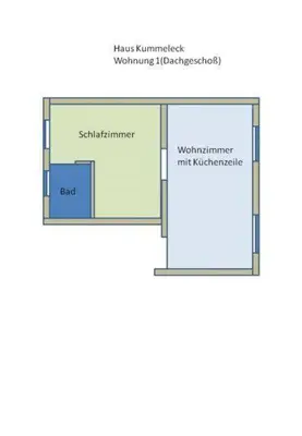 Grundriss der Unterkunft Haus Kummeleck , Wohnung 1