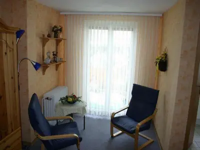 Ein Sitzbereich in der Unterkunft Haus Kummeleck, Wohnung 4