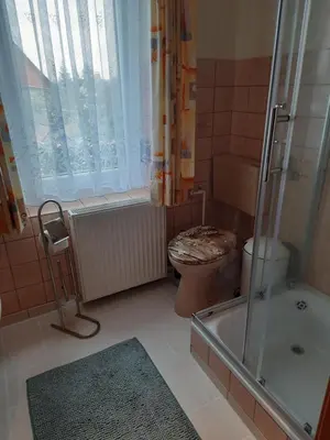 Ein Badezimmer in der Unterkunft Ferienhaus Harzidylle