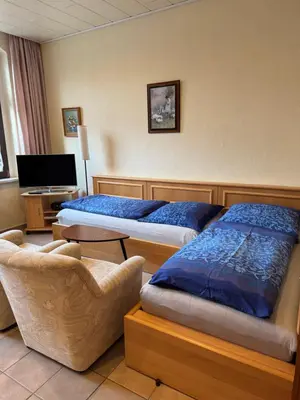 Ein Sitzbereich in der Unterkunft Villa Borchert