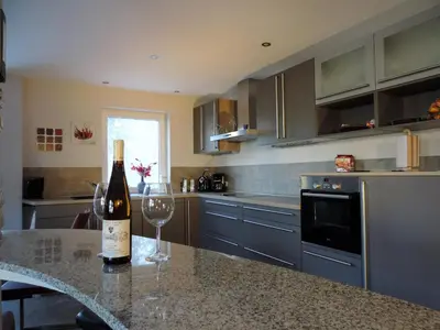 Küche/Küchenzeile in der Unterkunft Ferienwohnungen Am Burgberg