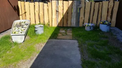 Ein Garten an der Unterkunft 