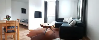 Ein Sitzbereich in der Unterkunft Wurmberg Domizil