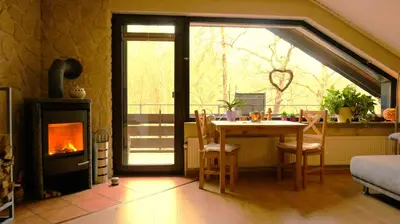 Grundriss der Unterkunft Ferienwohnung im Wald mit Kamin