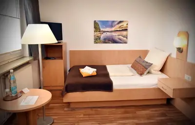 Ein Sitzbereich in der Unterkunft Pension - Der Berghof