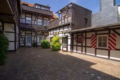Das Gebäude in dem sich die Ferienwohnung befindet
