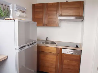Küche/Küchenzeile in der Unterkunft Ferienwohnung Schimmer 27