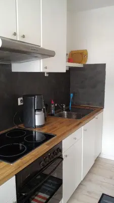 Küche/Küchenzeile in der Unterkunft Ferienwohnung Jesper