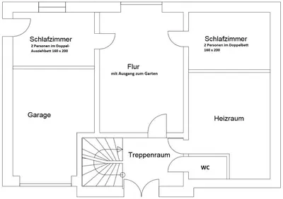 Grundriss der Unterkunft Villa Heidi