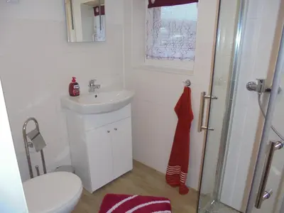 Ein Badezimmer in der Unterkunft Bergfreiheit