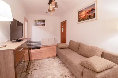 Ein Sitzbereich in der Unterkunft Ferienwohnung Wernigerode Zentrum 1