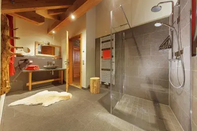 Ein Badezimmer in der Unterkunft Chalets zum Ilsetal - Brocken-Chalet
