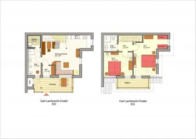 Grundriss der Unterkunft Chalets zum Ilsetal, Carl-Lambrecht-Chalet